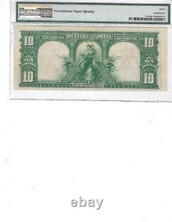 1901 $10 Legal Tender FR122 PMG 30 VF EPQ, Bison