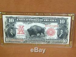 1901 $10 Legal Tender Note USN Buffalo or Bison Note Ten Dollar Bill Currency