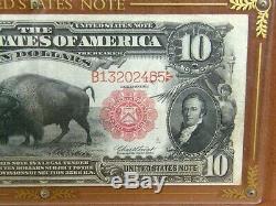 1901 $10 Legal Tender Note USN Buffalo or Bison Note Ten Dollar Bill Currency