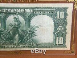 1901 $10 Legal Tender Note USN Buffalo or Bison Note Ten Dollar Bill Currency