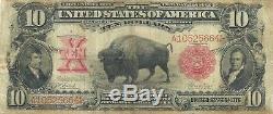 1901 $10 Legal Tender The Bison Buffalo Note Fr. 115 Nice Collector Grade