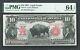 1901 $10 Ten Dollar Bison Buffalo United States Note Fr114 PMG Choice Unc 64 EPQ