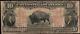1901 $10 Ten Dollar Bison United States Legal Tender Note Fr#122