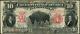 1901 $10 Ten Dollar Bison United States Note Fr#121