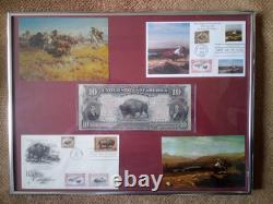 1901 $10 Ten Dollar Large-size Banknote (nickname Of Bison), Vf+/vf++, A Gift Set