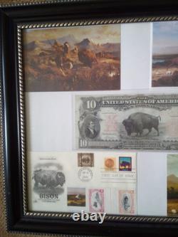 1901 $10 Ten Dollar Large-size Banknote (nickname Of Bison), Vf+/vf++, A Gift Set
