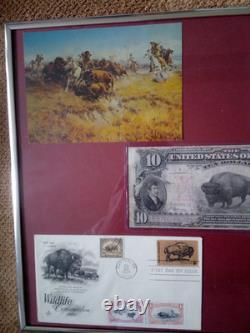 1901 $10 Ten Dollar Large-size Banknote (nickname Of Bison), Vf+/vf++, A Gift Set