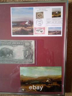 1901 $10 Ten Dollar Large-size Banknote (nickname Of Bison), Vf+/vf++, A Gift Set