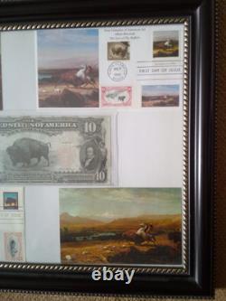 1901 $10 Ten Dollar Large-size Banknote (nickname Of Bison), Vf+/vf++, A Gift Set