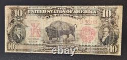1901 $10 Ten Dollars BISON Legal Tender Note