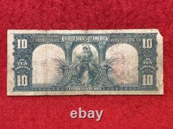 1901 $10 Ten Dollars Bison United States Note Fr 122 Fine