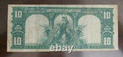 1901 $10 U. S. Note Bison Fantasic Note low S/N 511127 Bought as Vey Fine