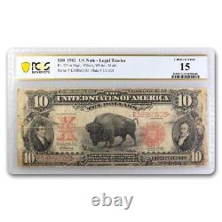 1901 $10 U. S. Note Lewis & Clark/Bison F-15 PCGS (Fr#121m)