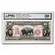 1901 $10 U. S. Note Lewis & Clark/Bison VF-30 EPG PMG(Fr#122M)Mule