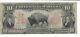 1901 $10 United States Note BISON Red Seal and Serial Legal Tender #E53546439