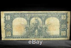 1901 $10 United States Note F Fine Bison L@@k Now 291 Trusted