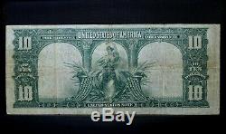 1901 $10 United States Note Vf Very Fine Legal Tender Us Bison Trusted