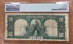1901 $10 legal tender Bison note graded PMG F15