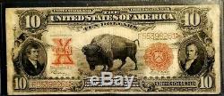 1901 Large Size Note -Bison Bill $10.00 EF Condition