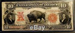 1901 Large Size Note -Bison Bill $10.00 EF Condition