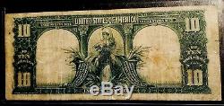 1901 Large Size Note -Bison Bill $10.00 EF Condition