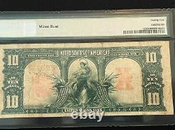 1901 PMG VF25 $10 BLACK BISON LEGAL TENDER Fr#122 LEWIS & CLARK LARGE US NOTE