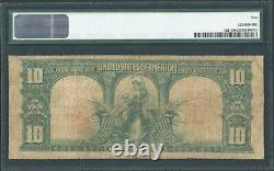 1901 Star $10 Ten Dollar Bison Buffalo United States Note Fr#122 PMG VG 10