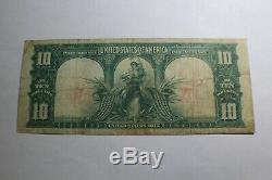 1901 Ten Dollar $10 Bison Legal Tender United States Note E27297883