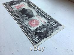 1901 United States $10 Ten Dollar Bison Note Red Seal Legal Tender Fr. 121 Mule