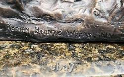1902 signed Henry Merwin Shrady, Roman Bronze Works, New York bronze sculpture