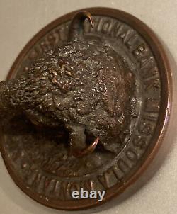 1913 FIRST NATIONAL BANK Missoula Montana 40th Anniversary Bison Commemorative