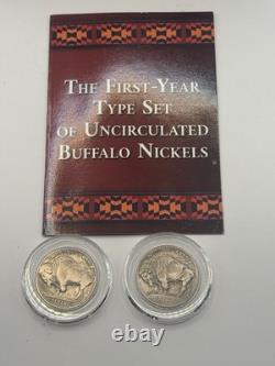 1913 First Year Buffalo Nickel Type Set PCS Authenticated Uncirculated Box