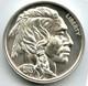 1913 Native American Indian + Buffalo Bison 999 Silver 2 oz Art Medal Round R667