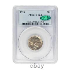 1914 Buffalo Nickel, 5C PCGS PR 64 CAC Certified