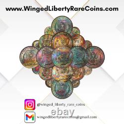 1916 5C Buffalo Nickel PCGS MS64 Lovely Rainbow Toning