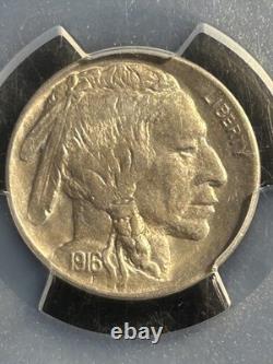 1916 Buffalo Nickel PCGS AU55 2 feathers