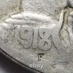 1918/7-D 5c Indian Head Buffalo Nickel VG/Fine Key Date Overdate SKU-B5376