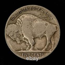 1918/7-D 5c Indian Head Buffalo Nickel VG/Fine Key Date Overdate SKU-B5376