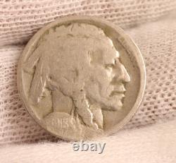 1918/7-D Denver Mint Buffalo Nickel Restored Date Key Overdate! (#PP01-330)