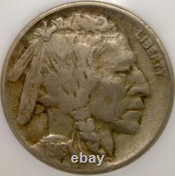 1918 D Buffalo Indian Head Nickel Scarce Tougher Date Appealing Full Braid/horn