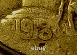 1918-D Buffalo Nickel nice F coin withreverse strike thru @ shoulder see pics
