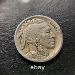 1921 S 2 Feathers Buffalo Nickel VF Very Fine Indian Bison 5c Two FS-401