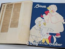1922-1923 Buffalo NY The University Bison 8 Bound Magazines Illustrated Cartoons