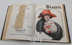 1922-1923 Buffalo NY The University Bison 8 Bound Magazines Illustrated Cartoons