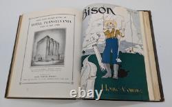 1922-1923 Buffalo NY The University Bison 8 Bound Magazines Illustrated Cartoons
