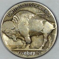 1924 S Buffalo Nickel F/VF Very Fine Indian Bison 5c #X124