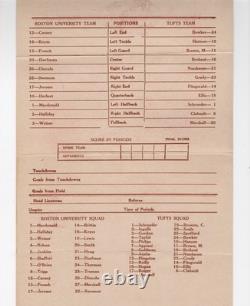 1927 Boston Football Large Program Arthur Dorfman Buffalo Bisons NFL NCAA Yanks