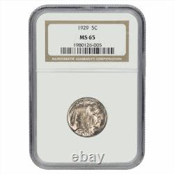1929 Buffalo Nickel 5C NGC MS 65