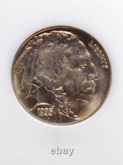 1935 Buffalo Nickel Ngc Fatty Holder MS66 CAC Green Stickered