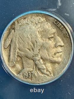 1937 D 3 Legged Buffalo Nickel Fs-901 Anacs F 15